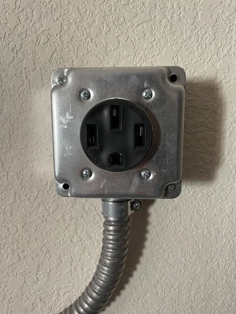 NEMA 14-50 outlet installed for Smart Home Electrical in Loma Linda
